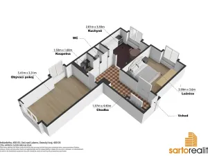 Prodej bytu 2+1, Ústí nad Labem, Třebízského, 61 m2