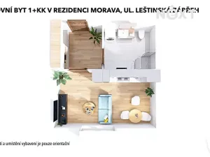 Prodej bytu 1+kk, Zábřeh, Leštinská, 33 m2