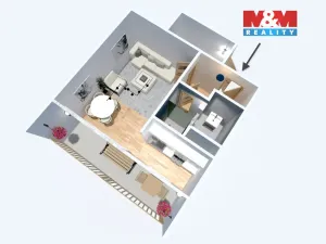 Prodej bytu 1+kk, Bílina, Alšova, 27 m2