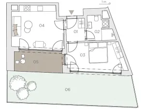 Pronájem bytu 2+kk, Praha, 43 m2