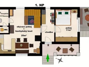 Prodej rodinného domu, Stříbrná Skalice, 92 m2