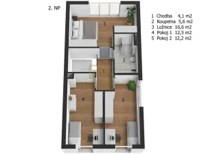 Prodej rodinného domu, Hůry, Adamovská, 112 m2