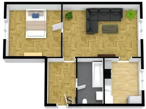 Prodej bytu 2+1, Nový Bor, Brigádníků, 52 m2