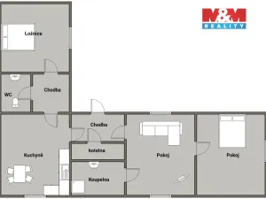 Prodej rodinného domu, Pošná, 85 m2