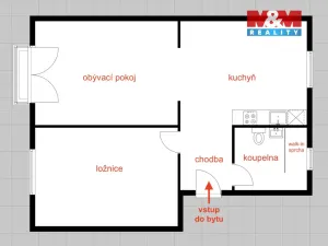 Pronájem bytu 2+1, Ostrava - Zábřeh, Sarajevova, 52 m2