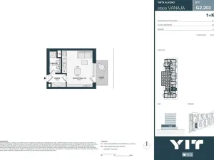Prodej bytu 1+kk, Kladno, Unhošťská, 29 m2