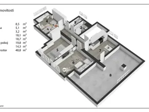 Prodej apartmánu, Seč, 88 m2