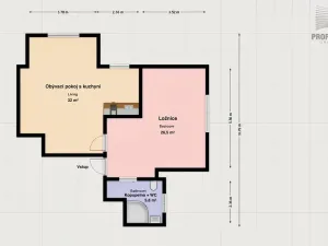 Pronájem bytu 2+kk, Brno, Lerchova, 64 m2