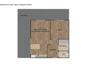 Pronájem bytu 2+kk, Brno, Kollárova, 85 m2