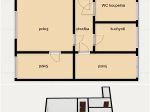 Prodej bytu 3+1, Náchod - Staré Město nad Metují, Bílkova, 55 m2