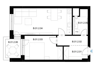 Prodej bytu 2+kk, Pardubice, Jozefa Gabčíka, 53 m2