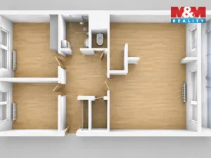 Pronájem bytu 3+1, Praha - Háje, Boháčova, 72 m2