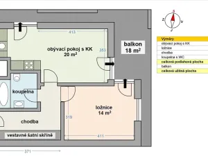 Prodej bytu 2+kk, Praha - Malešice, Nad úžlabinou, 48 m2