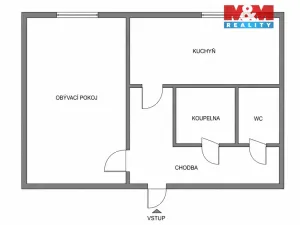 Prodej bytu 1+1, Zlín - Příluky, Dřevnická, 38 m2