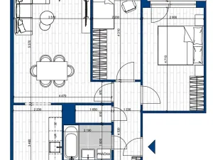 Prodej bytu 3+kk, Praha - Kamýk, Machuldova, 62 m2