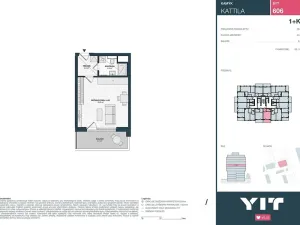 Prodej bytu 1+kk, Praha - Kamýk, Imrychova, 34 m2