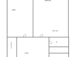 Pronájem bytu 2+kk, Hradec Králové - Třebeš, Pod Svahem, 55 m2