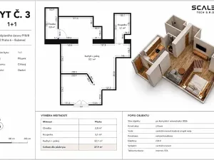 Pronájem bytu 1+1, Praha - Bubeneč, U zeměpisného ústavu, 37 m2