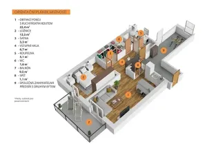 Pronájem bytu 2+kk, Říčany, Na Výšině, 56 m2