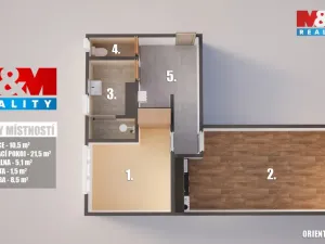 Prodej bytu 2+kk, Libochovice, Revoluční, 52 m2
