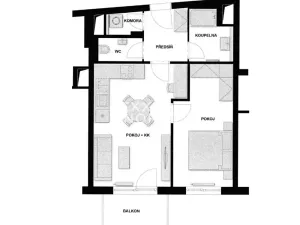 Pronájem bytu 2+kk, Praha - Nusle, Maroldova, 57 m2