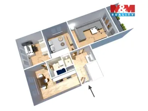 Prodej bytu 3+1, Kraslice, Družstevní, 62 m2