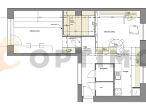 Prodej bytu 2+1, Praha - Žižkov, Pod lipami, 52 m2