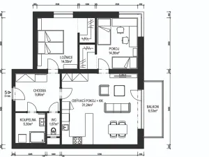 Prodej bytu 3+kk, Ústí nad Orlicí, Kladská, 83 m2