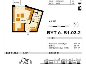 Prodej bytu 1+kk, Praha - Černý Most, Dobrovolného, 36 m2