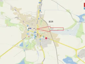 Pronájem obchodního prostoru, Bor, náměstí Republiky, 85 m2