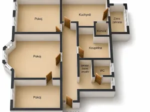 Pronájem bytu 3+1, Krnov, Svatováclavská, 95 m2
