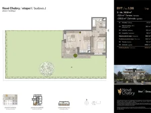 Prodej bytu 2+kk, Praha - Dolní Chabry, Dvorní, 53 m2