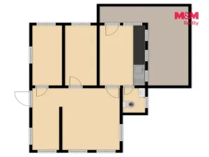 Prodej chaty, Líšťany - Písek, 77 m2