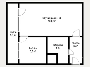 Pronájem bytu 2+1, Most, Brněnská, 35 m2