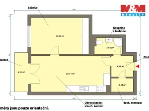 Pronájem bytu 2+kk, Lázně Kynžvart, Královské svahy, 53 m2