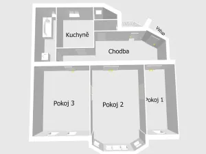 Pronájem bytu 3+1, Ostrava, Nádražní, 110 m2