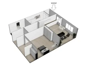 Pronájem bytu 2+kk, Rajhrad, Vrázova, 80 m2