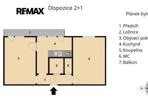 Prodej bytu 2+1, Litvínov, Ruská, 51 m2