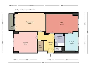 Prodej bytu 3+1, Mnichovo Hradiště, Víta Nejedlého, 89 m2