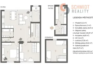 Prodej bytu 4+kk, Brno, Padělíky, 115 m2