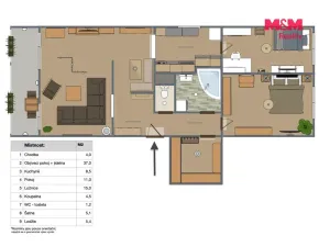 Prodej bytu 4+1, Most, Albrechtická, 87 m2
