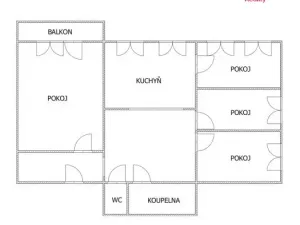 Pronájem bytu 4+1, Obrnice, Nová výstavba, 85 m2