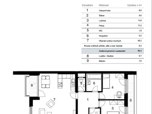 Pronájem bytu 3+kk, Brno, třída Generála Píky, 102 m2