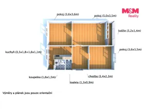 Prodej bytu 3+1, Kdyně, Na Tržišti, 62 m2