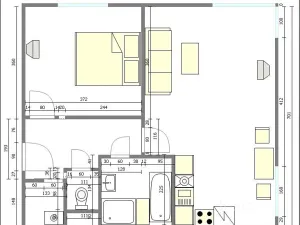 Pronájem bytu 2+kk, Písek, Topělecká, 52 m2