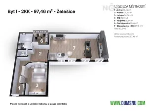 Prodej bytu 2+kk, Želešice, 24. dubna, 97 m2