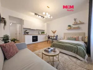 Pronájem bytu 1+kk, Praha - Vršovice, Petrohradská, 30 m2