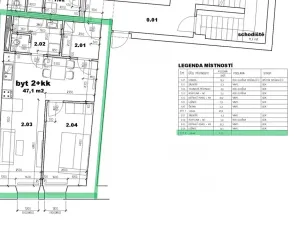 Pronájem bytu 2+kk, Velké Meziříčí, Komenského, 55 m2
