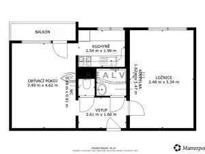 Prodej bytu 2+1, České Budějovice, Jar. Haška, 45 m2