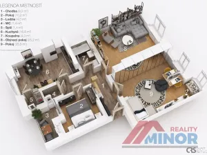 Prodej bytu 3+1, Slaný, Ouvalova, 94 m2